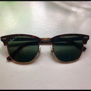 Polarized Ray Ban Clubmaster sunglasses